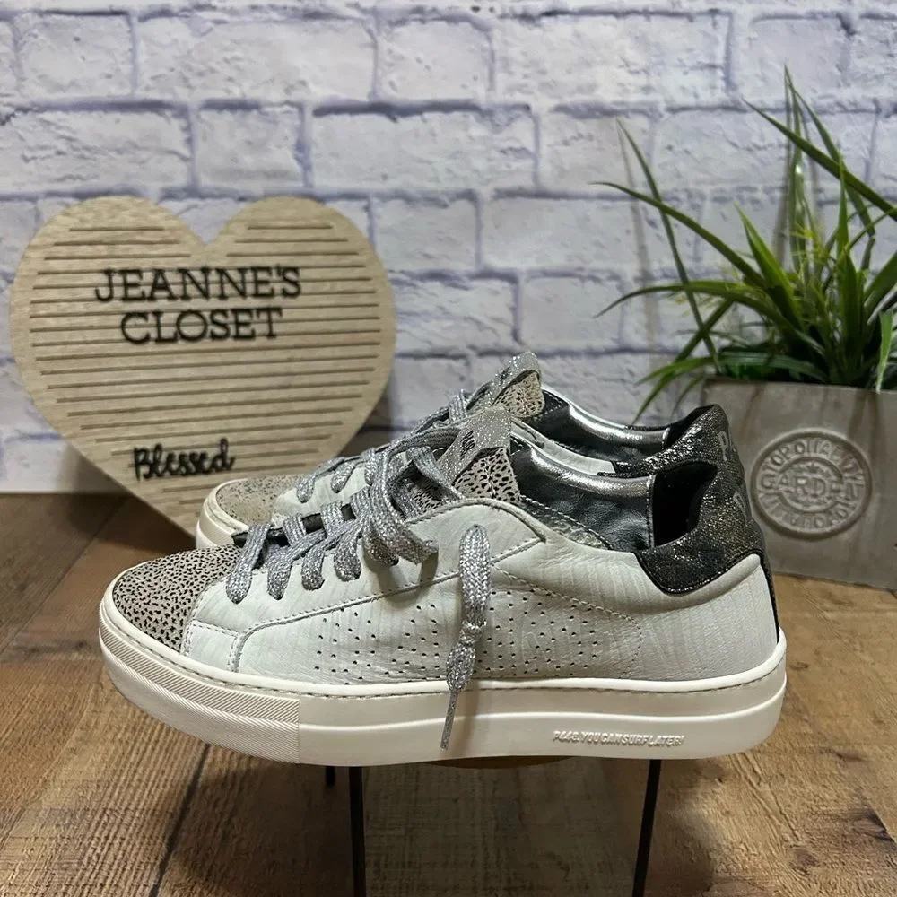 P448 Thea Platform Leopard Sneakers 39